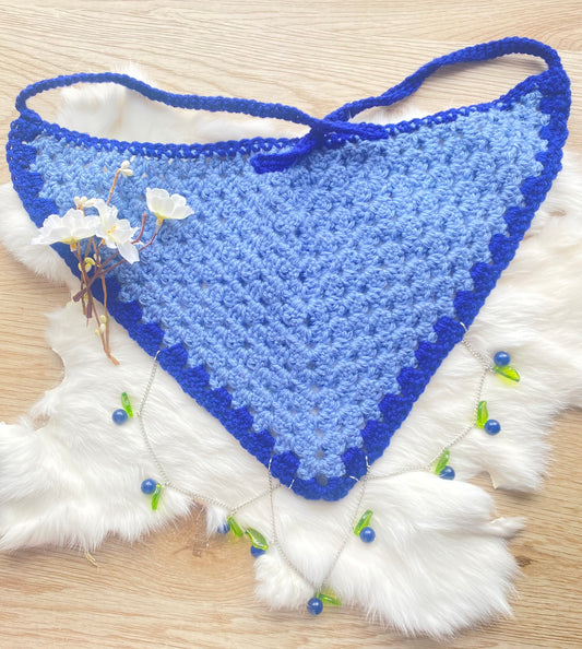 Blueberry charm bandana